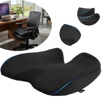 Produktbild von Sitzkissen Orthopädisch Ergonomisches Sitzkissen, Memory Foam Design, für Bürostuhl, Ischias