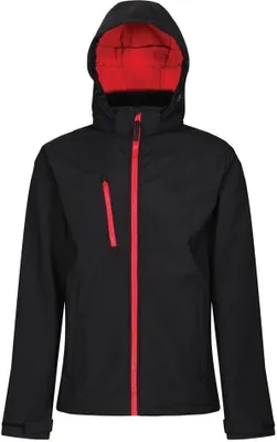 Produktbild von Regatta - Pánská třívrstvá softshellová bunda "Venturer" RW8116 (XXL) (černá/červená)