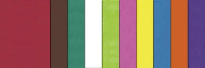 Produktbild von Transparentpapier 42g/qm 35x50cmVE=25 Blatt 10 Farben sortiert