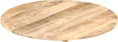 Image de vidaXL Plateau de table en bois massif Mango rond 15-16 mm 50 cm