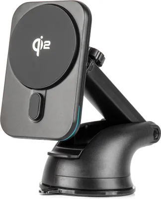 Obrázek produktu pro Držák mobilního telefonu do auta Qi2 15W s indukční nabíječkou na čelní sklo a palubní desku