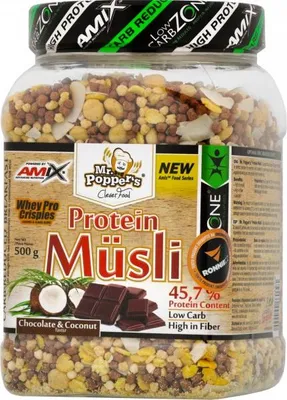 Obrázek produktu pro Protein Müsli - 500 g, jahoda-vanilka