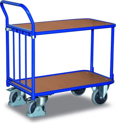 Produktbild von Schiebebügel-Tischwagen 400 kg Typ L + EasySTOP