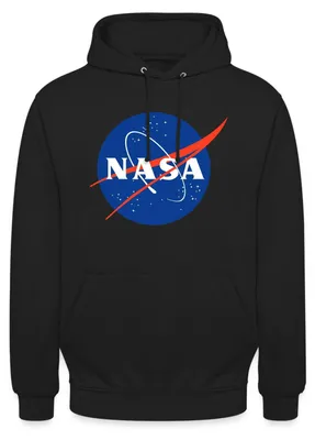 Produktbild von Spreadshirt NASA Classic Logo Uni Hoodie, S, Schwarz