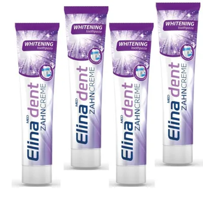 Produktbild von 4 x 125 ml Zahncreme Elina  Whitening