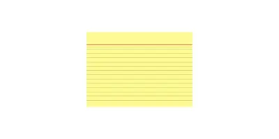 Produktbild von Brunnen Karteikarte DIN A6 quer liniert gelb 100 St./Pack.