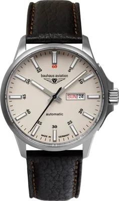 Produktbild von Bauhaus 2866-5 Herrenuhr Aviation Automatik Titanium 42mm 10ATM