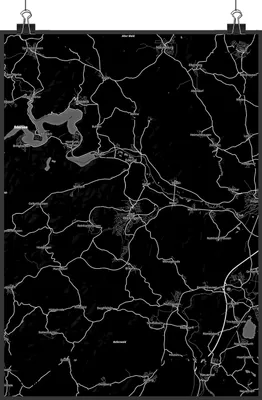 Produktbild von Mr. & Mrs. Panda Bild Bad Wildungen DIN A2 - Geschenk, Stadt Dorf Karte Landkarte Map Stadtplan, wanddeko, Wandbild, kunstdruck poster, drucke