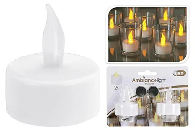 Produktbild von LED Teelicht Ø4cm weiß 2er Satz