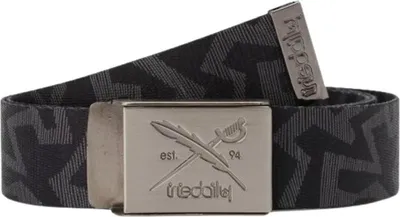 Image de Ceinture Iriedaily Ziggy Stripe noire-anthracite.