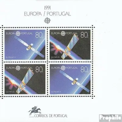 Produktbild von Briefmarken Portugal 1991 Mi Block78 (kompl.Ausg.) postfrisch Europäische Weltraumfahrt