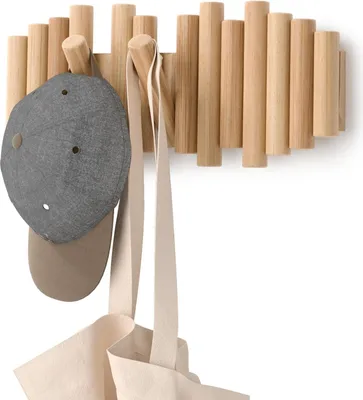 Produktbild von Wandhalter mit 5 Haken - Natur