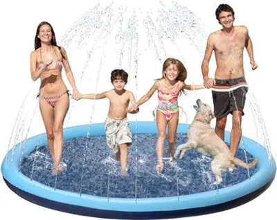 Produktbild von Famanu Sprinkler für Kinder mit Antislipfunktion - 200 cm - Blau