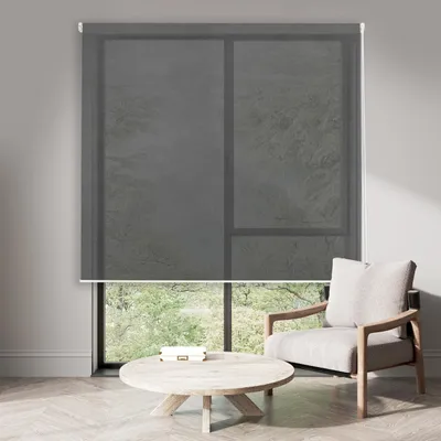Produktbild von Blindecor | Rollo Modell Egeo | Rollo für 5% Screen | 402 Dunkelgrau-120 x 250 |