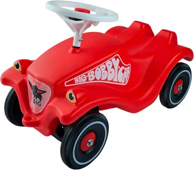 Image de BIG-Bobby-Car Classic - Véhicule pour enfants pour garçons et filles, véhicule classique à pédales pouvant supporter jusqu'à 50 kg, pour enfants à partir de 1 an, rouge
