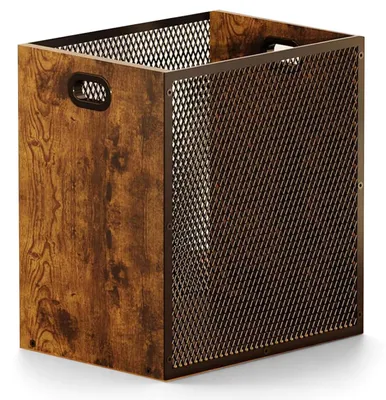 Produktbild von Mülltonne aus Holz - 16,8 l, Rechteckiger Abfalleimer