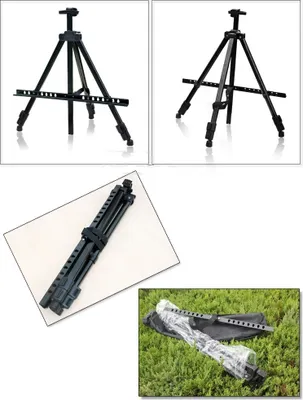 Zdjęcie produktu dla Sztaluga Malarska Aluminiowa 170 cm / lekka, czarna