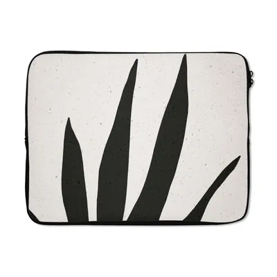 Produktbild von MuchoWow® Laptop Hülle 15 Zoll Blatt - Pflanze - Minimalismus Laptoptasche - Laptoptasche - Sleeve - Rundum-Schutz