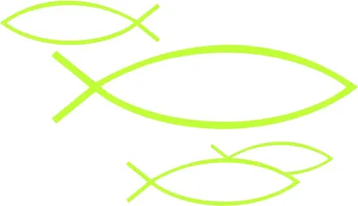 Produktbild von 20 Cocktail-Servietten Peaceful fish Christlicher Fisch weiß grün