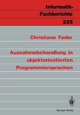 Produktbild von Ausnahmebehandlung in objektorientierten Programmiersprachen