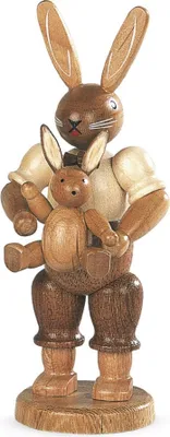 Produktbild von Hasenvater mit Kind (11cm) von Müller Kleinkunst