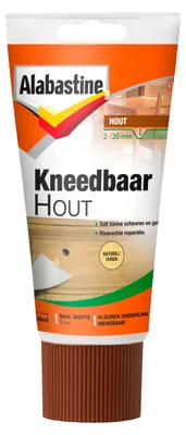 Productafbeelding van Kneedbaar hout naturel 200 gram Alabastine