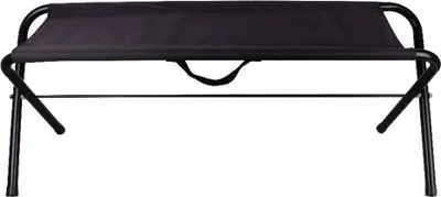 Produktbild von LEX Faltbare Camping-Bank "Festival" schwarz, belastbar bis 100kg MC2508