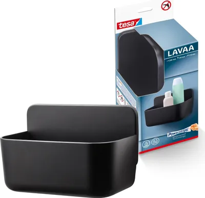 Produktbild von tesa Lavaa Duschkorb S mattschwarz 3kg