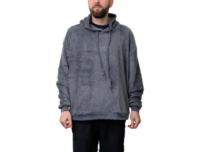 Produktbild von Sweatshirt-Decke mit Ärmeln und Kapuze CHILL für Herren Farbe: Dunkelgrau