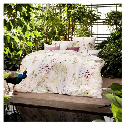 Produktbild von Mako Jersey Bettwäsche Meadow Interlock Grün 135x200 + 80x80 cm