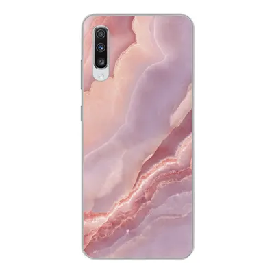 Produktbild von MuchoWow® Handyhülle Schutzhülle Hülle für Samsung Galaxy A70 Naturstein - Rosa - Nahaufnahme Silikon Softcase Handy Hülle - Schutzhaube
