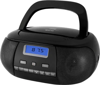 Obrázok produktu pre ECG CDR 500 Black | CD rádio - CD, CD-R/RW, MP3, FM rádio | 20 predvolieb tunera | LCD displej | hodiny (v pohotovostnom režime) | AUX vstup, čierny |