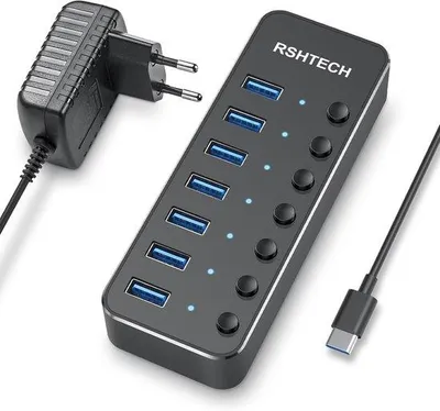 Zdjęcie produktu dla Uniwersalna stacja ładująca USB z wieloma portami USB do laptopów i komputerów stacjonarnych