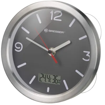 Zdjęcie produktu dla Zegar łazienkowy MyTime thermo/hygro szary