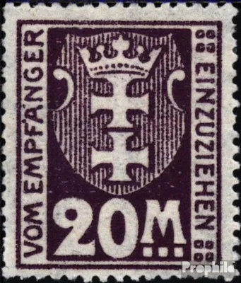 Produktbild von Briefmarken Danzig 1921 Mi P14 postfrisch Portomarke