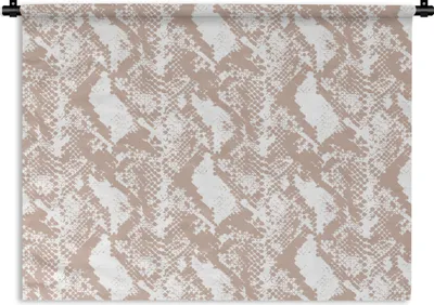 Produktbild von MuchoWow® Wandteppich Wandbehang Tiermuster - Schlange - Schuppen - Pastell 90x67.5 cm Tapisserie Dekoration Wandtuch - Fototeppich - Wand-Skulpturen