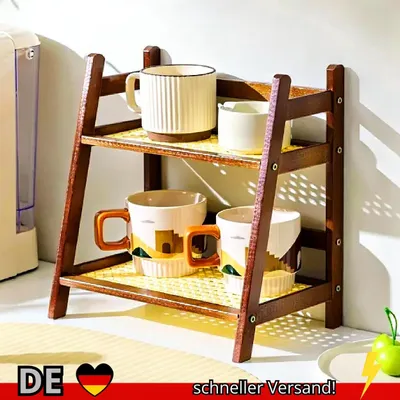 Produktbild von Arbeitsplatten Organizer 2-lagig Kaffeetassenhalter