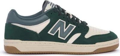 Produktbild von New Balance Herren Halbschuhe BB480LPA aus Naturleder in Creme und Grün