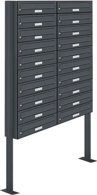 Produktbild von 20er Standbriefkasten Anlage Freistehend RAL 7016 - Anthrazit