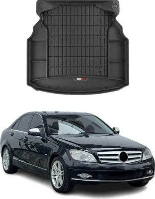 Produktbild von OMAC Gummi Kofferraumwanne für Mercedes C Klasse W204 2007-2014 TPE Schwarz