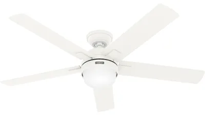 Produktbild von Deckenventilator mit Beleuchtung und Fernbedienung Zeal Weiß 132 cm