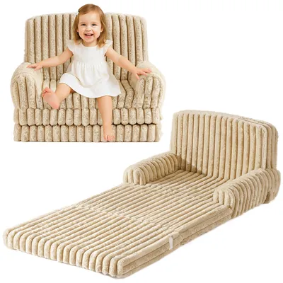 Immagine prodotto di Divano per bambini ROBUD 2-in-1: divano pieghevole e materasso – Divano pieghevole per bambini con rivestimento removibile