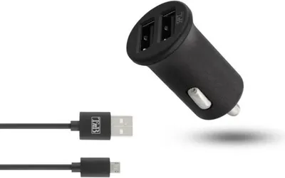 Immagine prodotto di Caricabatterie per cellulare TnB per auto 8700 Alluminio