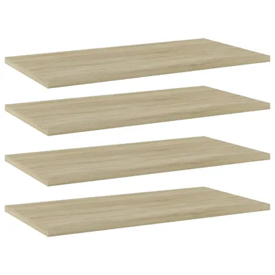 Produktbild von vidaXL Bücherregal-Bretter 4 Stk. Sonoma-Eiche 60x30x1,5 cm
