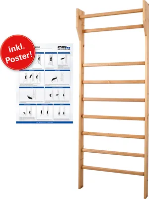 Produktbild von Sprossenwand Kletterwand Turnwand Klettergerüst Gymnasik Fitness Schule 80x210cm