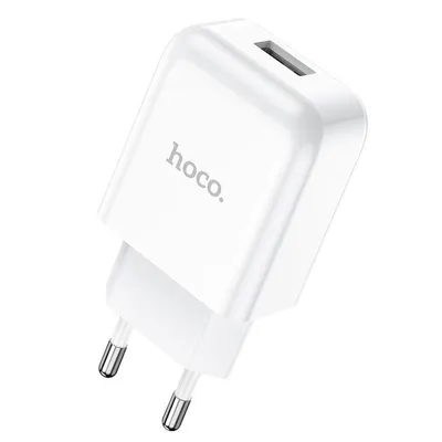 Immagine prodotto di Hoco caricatore per smartphone 2A caricatore per tablet spina alimentatore da viaggio in bianco