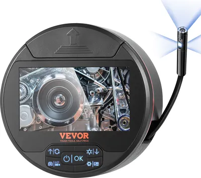 Produktbild von VEVOR Borescope-Endoskopkamera mit Dreifachobjektiv und Licht, Inspektionskamera mit 4,3-Zoll-IPS-Bildschirm mit 8 + 2 Lichtern, IP67 wasserdichte Snake-Scope-Kamera für Automobile, Sanitär