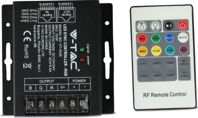 Produktbild von V-TAC LED Strip Light - Zubehör - RGB Controller - Fernbedienung 20 Tasten - IP20