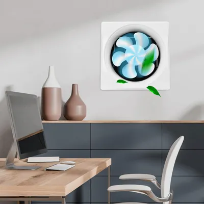 Produktbild von 10 Zoll Abluftventilator Wandventilator 220V Badlüfter Lüfter Abluft Leise Silent Rohrventilator Badezimmerlüfter Einbaulüfter für Küche Keller Weiß
