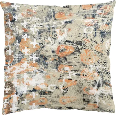 Produktbild von Dekokissen Muster drinnen / Indoor Zierkissen Canvas waschbar Design beige Shabby Sofakissen ohne Füllung